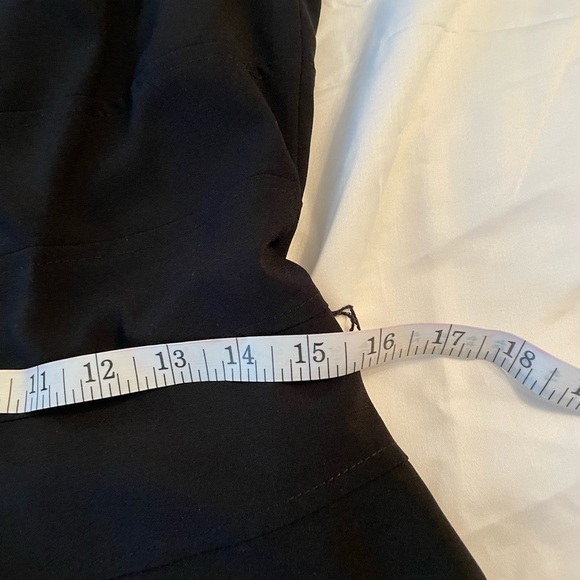 Vintage Cache Fit and Flare Dress in Black with Gold Mirror Plate Belt Size 10 - Picture 13 of 15